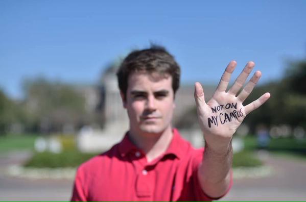 Elliott Bouillion is one of the key leaders of SMU's chapter of Not On My Campus. Photo credit: Elliott Bouillion