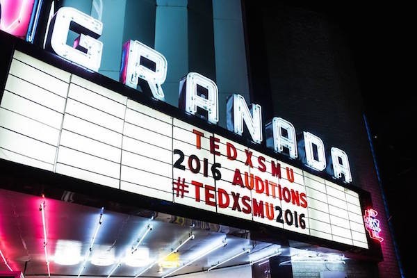 The TedxSMU auditions take place at the Granda Theater. Photo credit: James Coreas