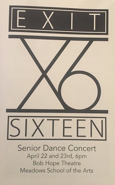 The program from Exit Sixteen. Photo credit: Mackenzie Harper