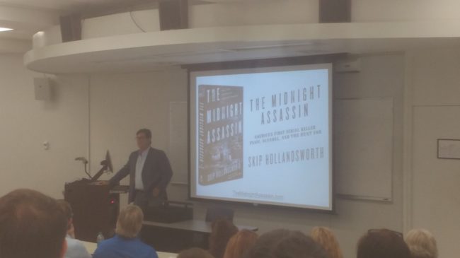 Hollandsworth speaks at Clements Center for Southwest Studies lunchtime lecture series Photo credit: Allison Plake