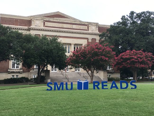 Each year, SMU selects a reading to encourage community members as well as SMU first years to read and engage in dialogue. Photo credit: Jacquelyn Elias