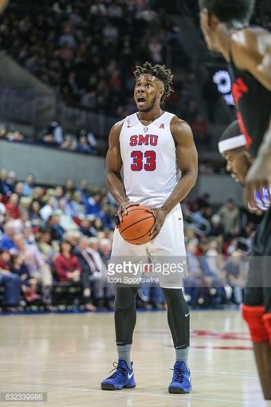 Semi Ojeleye prepares to shoot a free throw for SMU. Photo credit: Getty Images