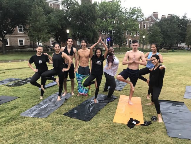 MHPS residents pose after finishing Yeezy Yoga Photo credit: Sayed Gilani