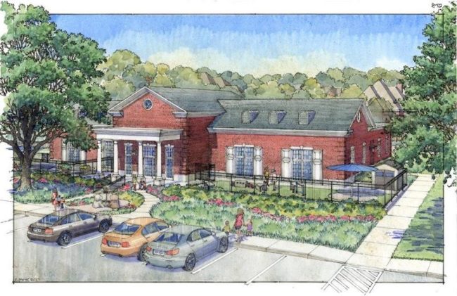 Rendering of the new SMU Child Care and Preschool Center. Photo credit: Mary Pennington-Hoyt