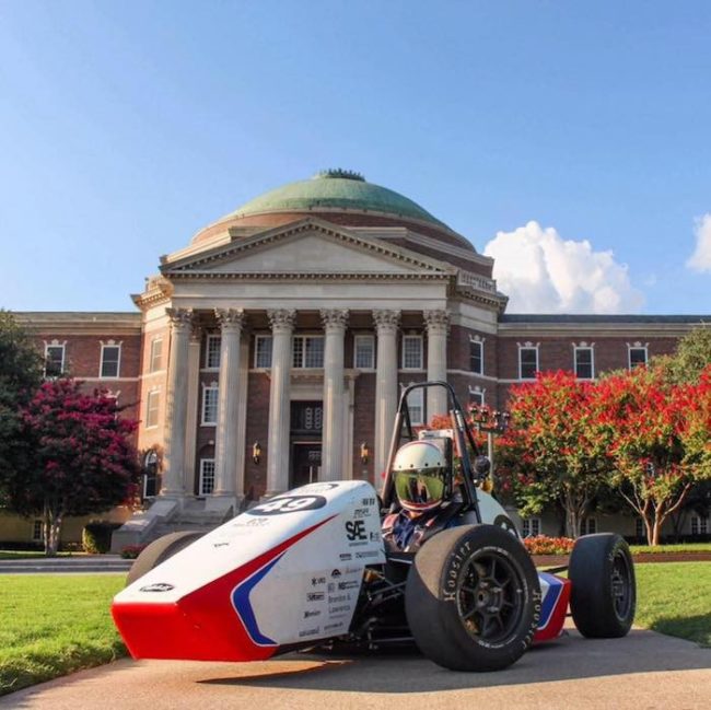 The race car stolen over winter break. Photo credit: Hilltop Motorsports