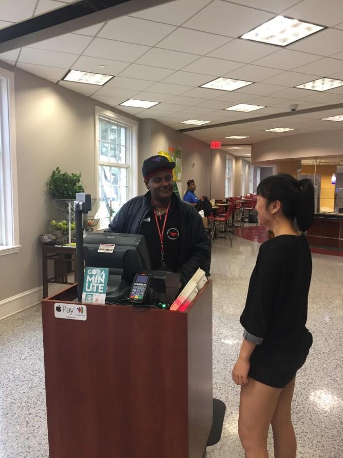 Dining center cashier is campus treasure
