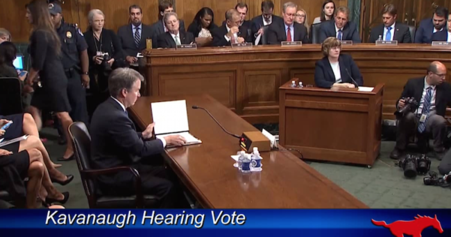 Kavanaugh hearing comes to a vote Photo credit: smutv