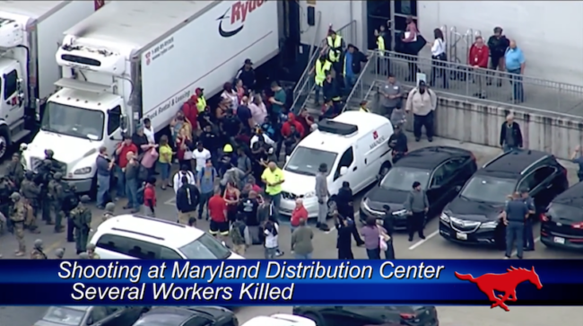 Deadly shooting at Maryland Rite Aid Distribution Center. Photo credit: CNN