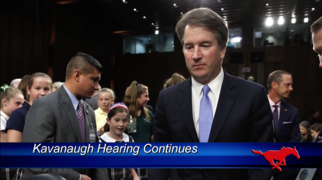 Kavanaugh hearing continues. Photo credit: CNN