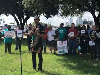 Minister Christian S. Watkins Bail Rally Fair Park.jpg