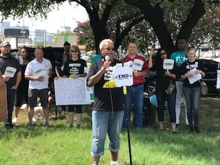 Speaker at the Fair Park bail rally.jpg