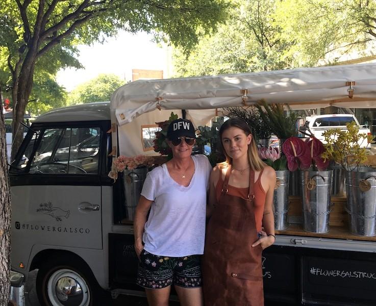 Flower Gals Co. delights Dallas with flower truck