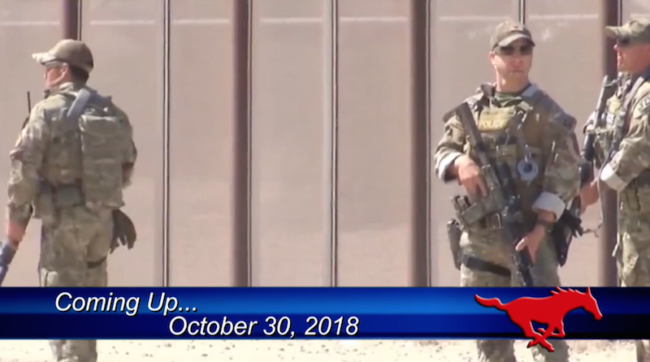 Trump orders troops to the border Photo credit: Smu Tv