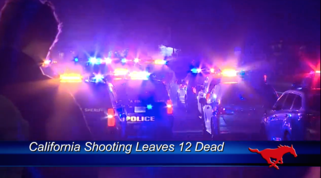12 dead in california bar shooting Photo credit: Smu Tv