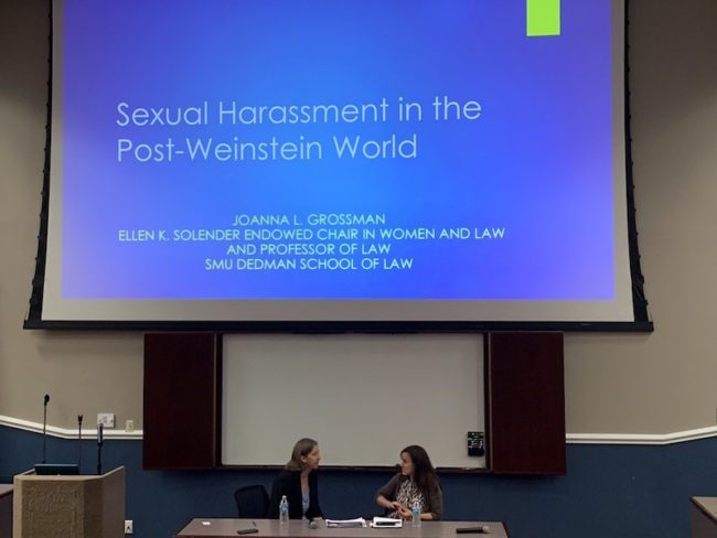 SMU professor Joanna Grossman on #MeToo and post-Weinstein Photo credit: Lizzie Loftus