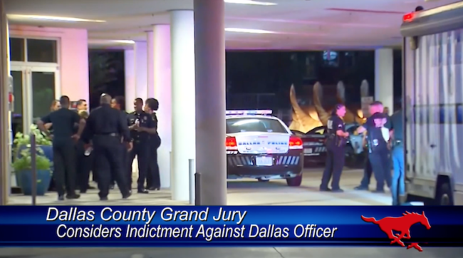 Dallas County Grand Jury considers indictment against Dallas officer. Photo credit: CNN