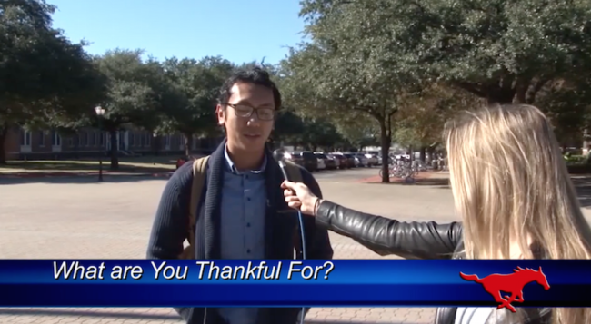 SMU students are thankful Photo credit: Smu Tv