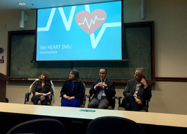 Four Dallas cardiologists. Photo credit: Haley Mnick