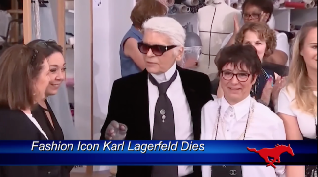 Fashion icon Karl Lagerfeld is dead. Photo credit: CNN