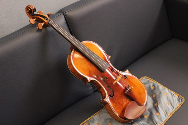 The Venetian violin was made by Matteo Goffriller in the year 1700. Photo credit: Cristin Espinosa
