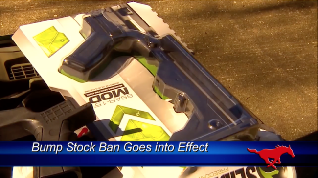 Bump stock ban goes into effect. Photo credit: CNN