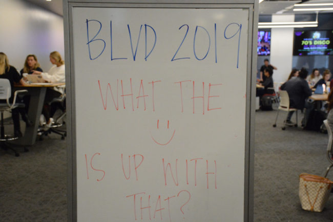 BLVD 2019 What the :) is up with that? Photo credit: Connor Pittman