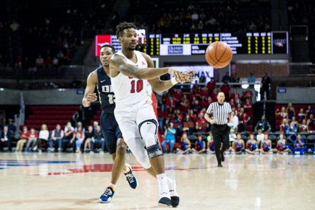 Jarrey Foster played his final game in Moody Coliseum. Photo credit: Zach fielder