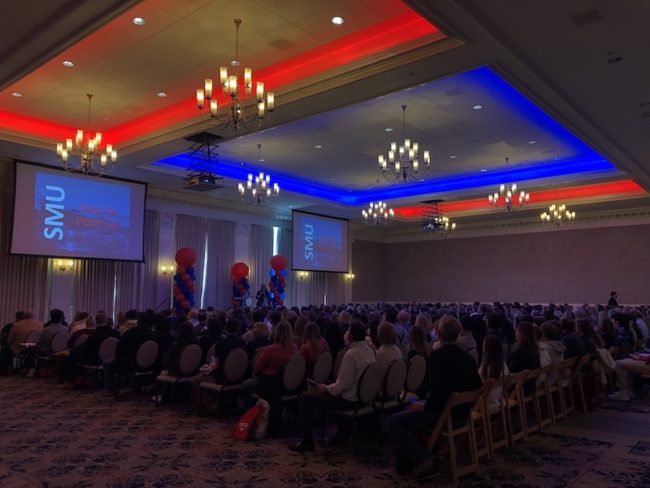 Almost every seat was filled during the third Destination SMU event. Photo credit: Brooke Naylor
