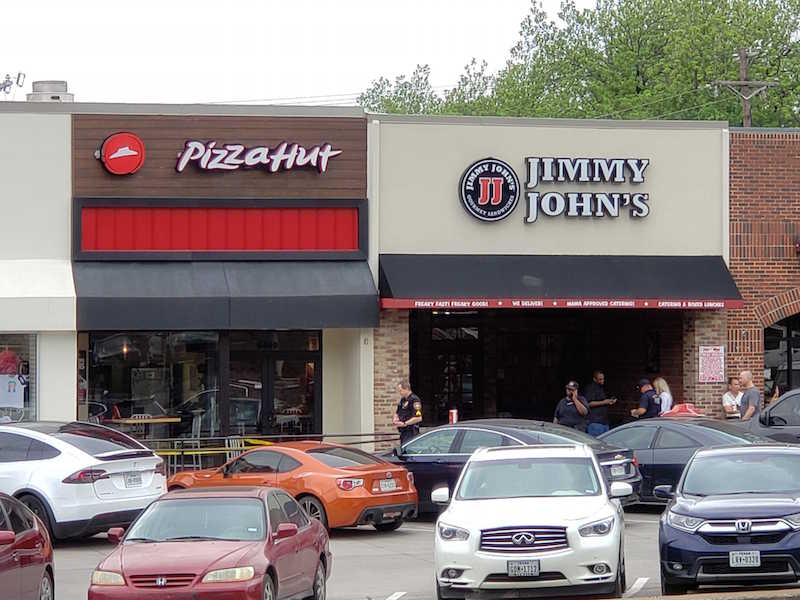 A Jimmy John’s employee stabbed a coworker before fleeing the scene, police say