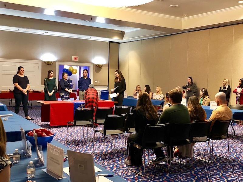 Psi Chi combines induction ceremony with research fair