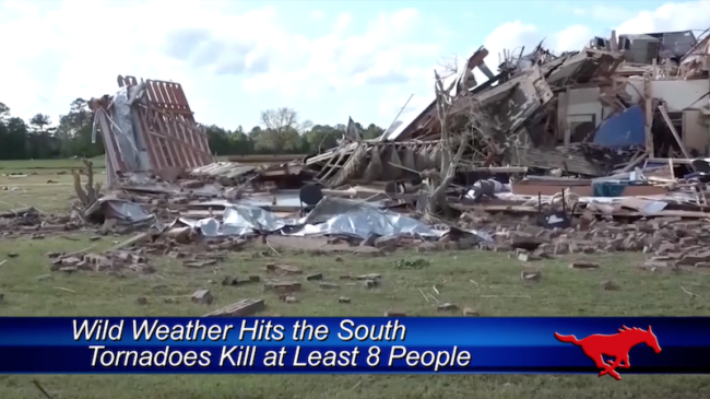 Severe weather hits the South. Photo credit: CNN