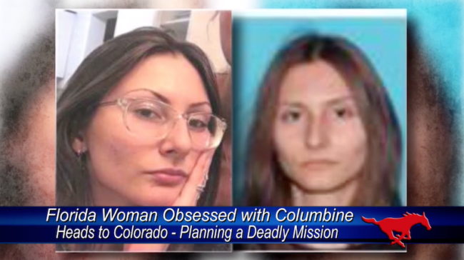 Florida woman obsessed with Columbine shooting. Photo credit: CBS