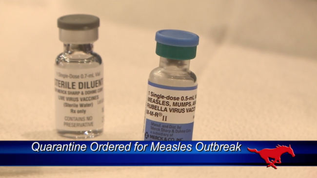 The measles vaccination. Photo credit: CBS