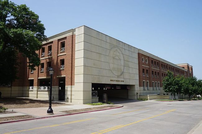 Binkley Garage on the campus of SMU. Photo credit: Creative Commons