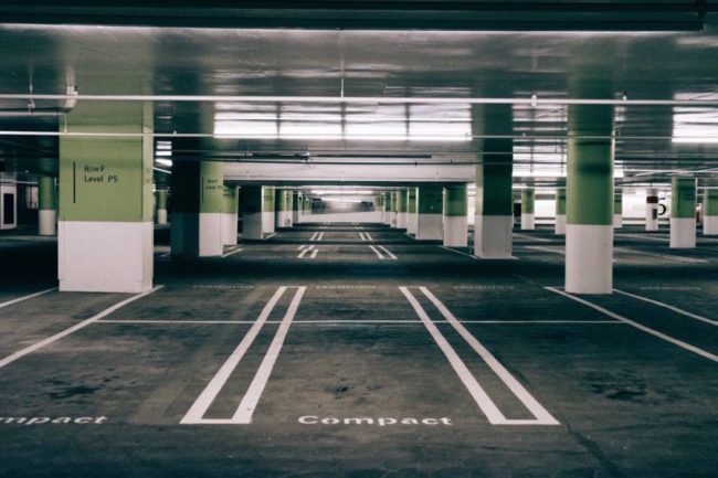 A parking garage. Photo credit: Creative Commons