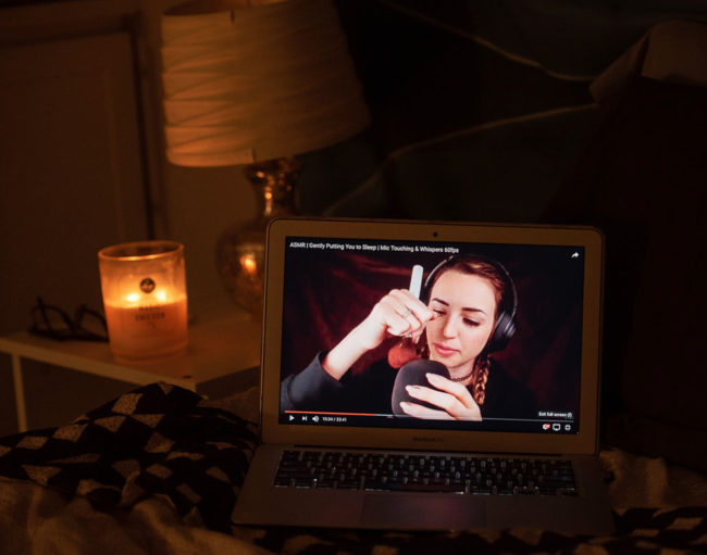 ASMR videos have become an essential part of viewers night routines. Photo credit: Julia Depasquale
