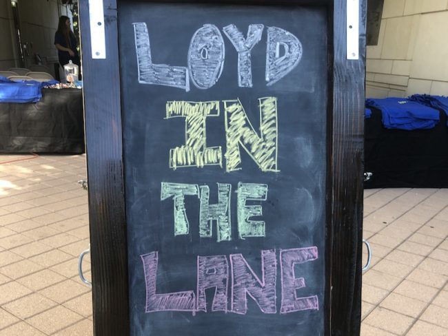 Loyd in the Lane sign at entrance Photo credit: Pooja Krishna