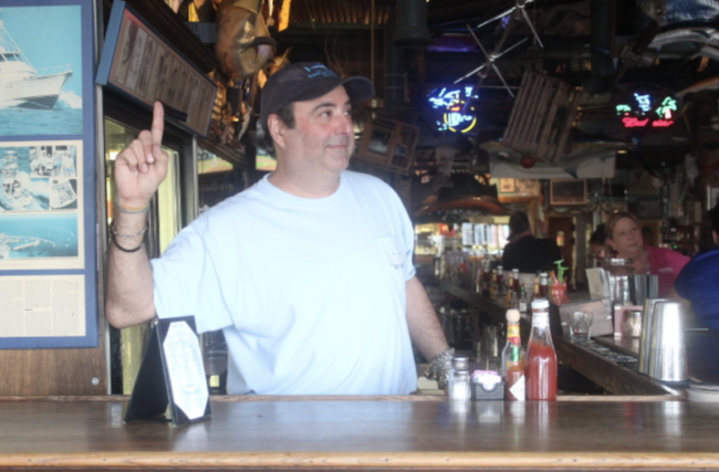 Pete Zotos sells burgers, salads, seafood, pasta, and more at St. Pete’s Dancing Marlin. Photo credit: Pete Zotos