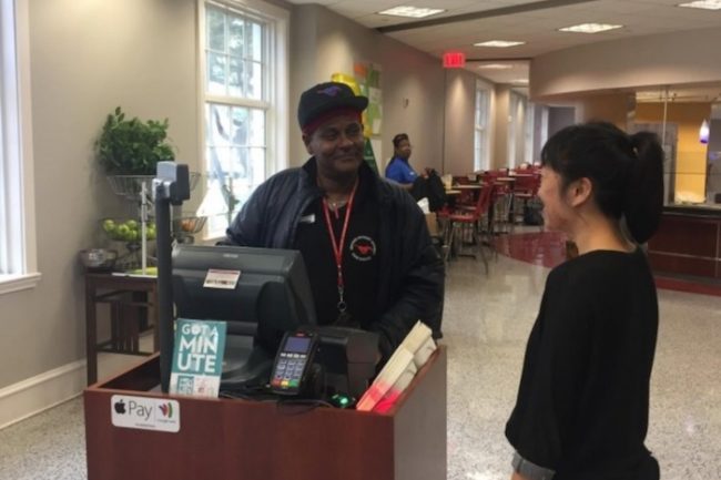 Dining Hall Employee Derrick Page