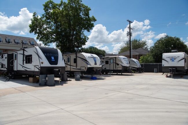 The SMU "wellness pods" are one of the areas where students can isolate after testing positive for COVID-19.