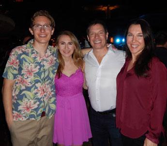 Jaden Urrea pictured with his family.