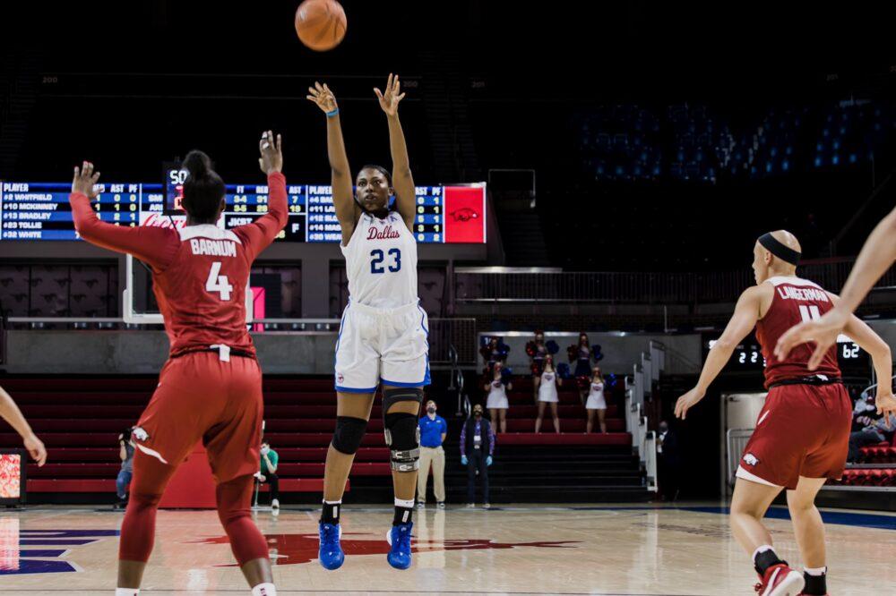 Stellar Shooting Lifts Arkansas Over SMU Women’s Basketball