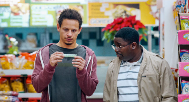 BAD TRIP (2021) Eric André as Chris Carey and Lil Rel Howery as Bud Malone. Image Credit: Netflix