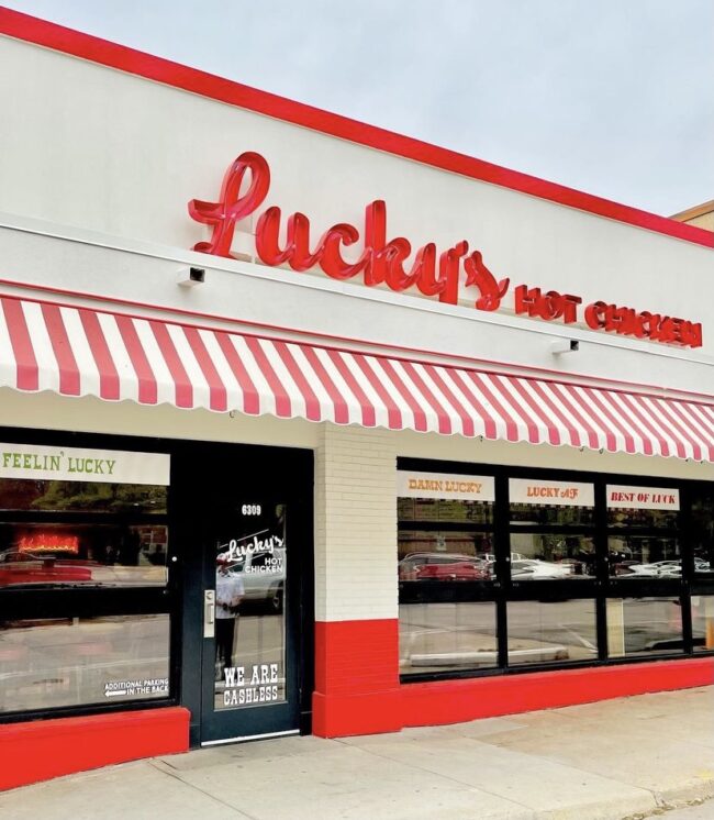 Luckys Hot Chicken comes to Hillcrest Ave., right across from SMUs campus. Photo credit: Luckys Hot Chicken