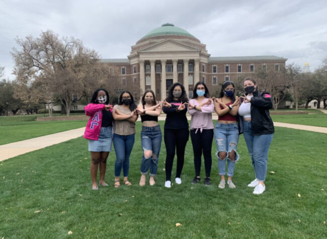 Rodriguez, third from the left, with other members of SLG. Photo credit: Stephanie Rodriguez.