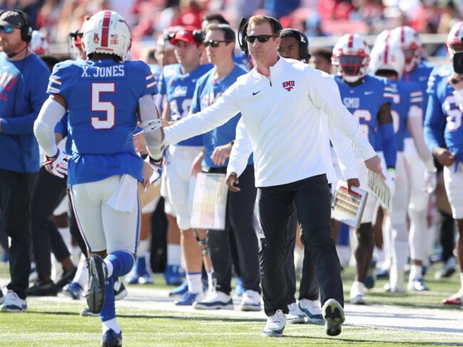 With timing a central factor of ‘unique’ coaching search, SMU introduces Rhett Lashlee as HC
