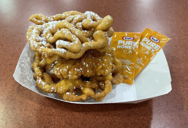 Funnel Cake Fried Chicken Sandwich