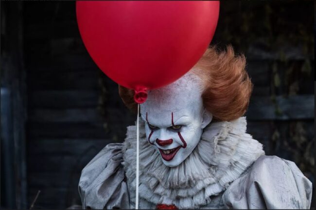 Pennywise (Credit: Brooke Palmer, Warner Bros.)