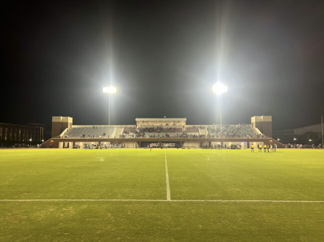 Photo of Washburne Soccer and Track Stadium following the 1-0 victory over Baylor Sep. 18