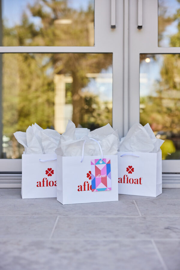 Afloat gifts are packaged and delivered the same or next day.